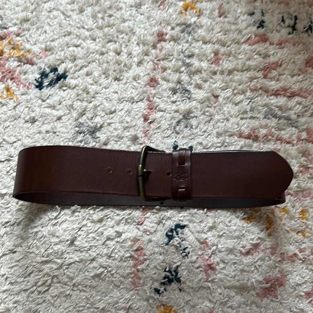 Lauren Ralph Lauren Genuine Leather Wide Belt - M
